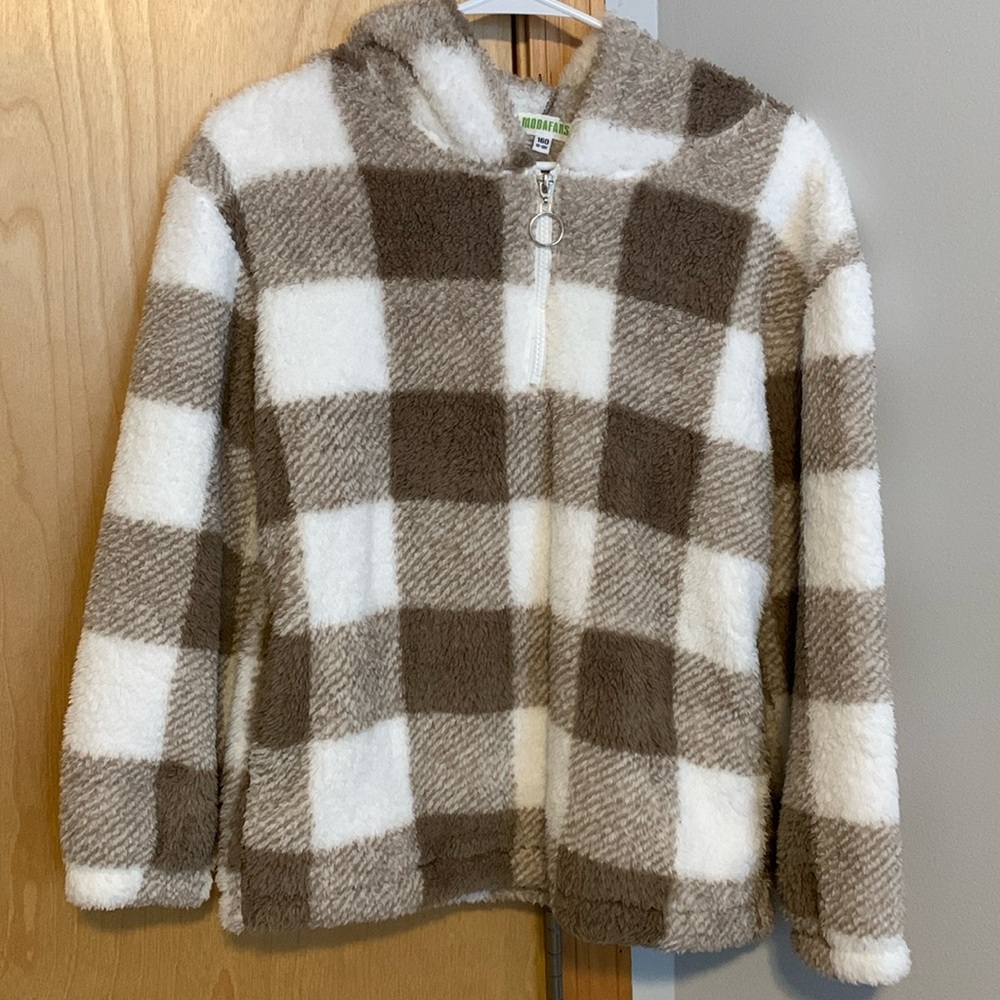 Like new! Quarter zip jacket hoodie